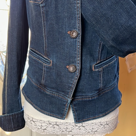 WHBM Denim Military Styled Jacket - Picture 4 of 9